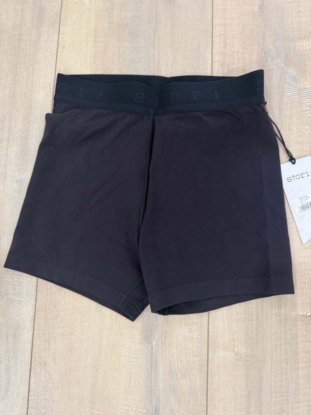 Stori Black Women's Bike Shorts — High-Waist Active Fit